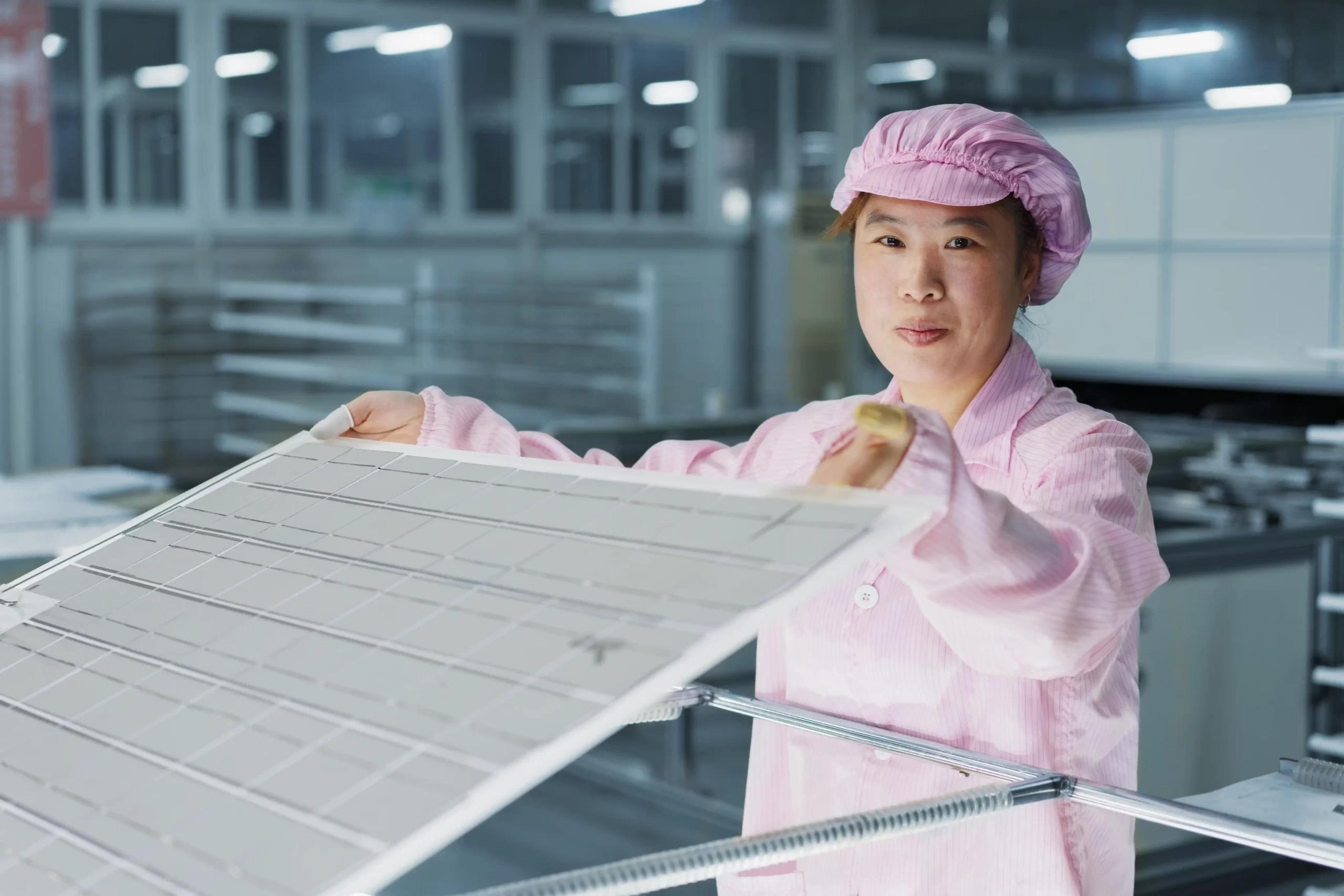 Solar panel manufacturing facility